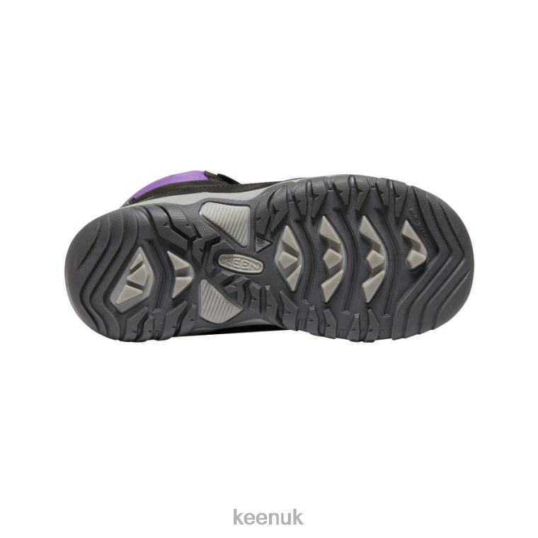 Footwear KEEN Greta Waterproof Boot Black/Purple Big Kids Z2D881014