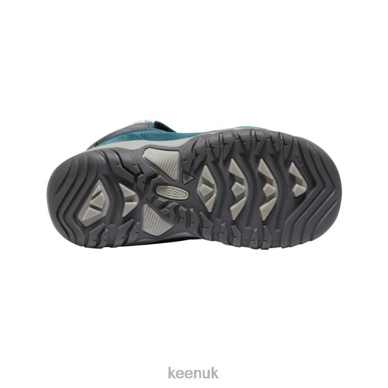 Footwear KEEN Greta Waterproof Boot Blue Coral/Pink Peacock Big Kids Z2D881015