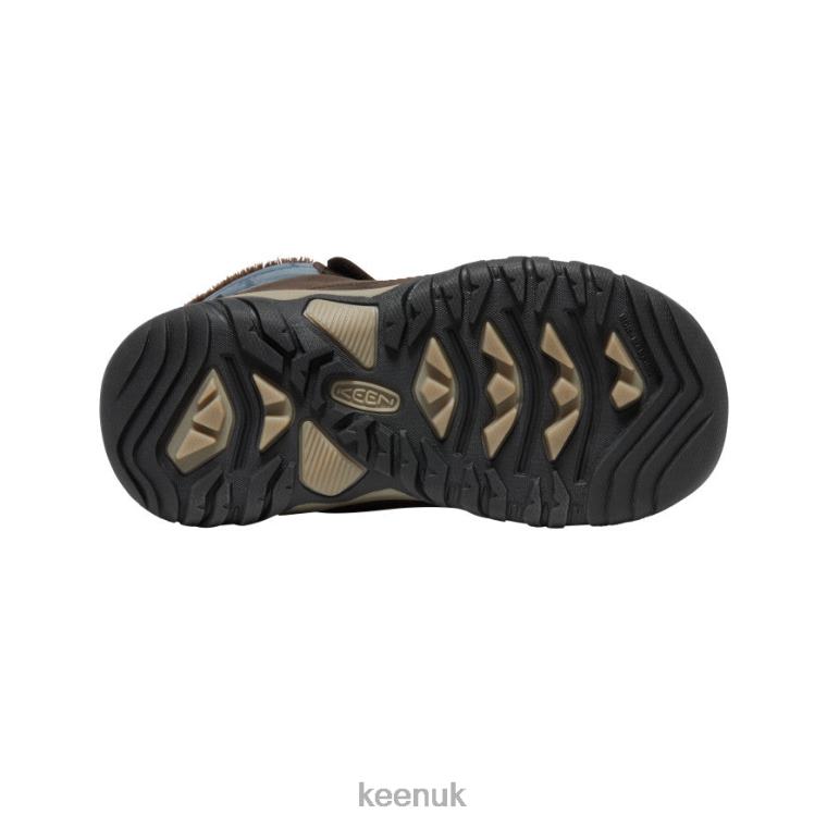 Footwear KEEN Greta Waterproof Boot Coffee Bean/Blue Wing Teal Big Kids Z2D881016