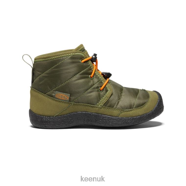 Footwear KEEN Howser II Waterproof Chukka Capulet Olive/Russet Orange Big Kids Z2D88936