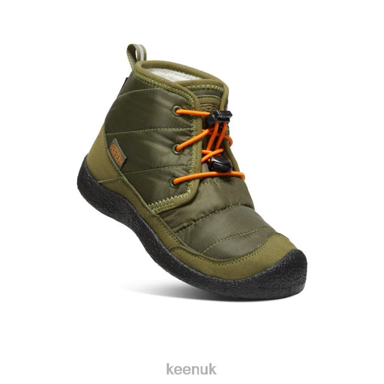 Footwear KEEN Howser II Waterproof Chukka Capulet Olive/Russet Orange Big Kids Z2D88936