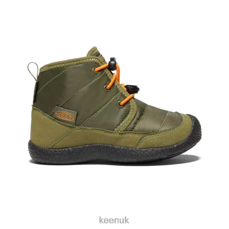 Footwear KEEN Howser II Waterproof Chukka Capulet Olive/Russet Orange Little Kids Z2D88996