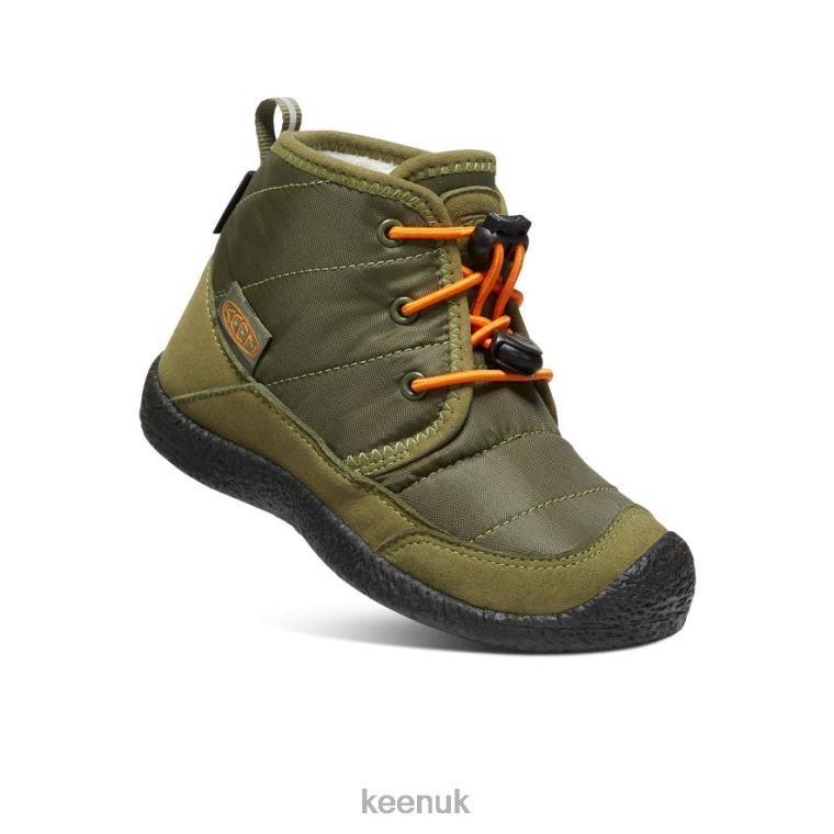 Footwear KEEN Howser II Waterproof Chukka Capulet Olive/Russet Orange Little Kids Z2D88996