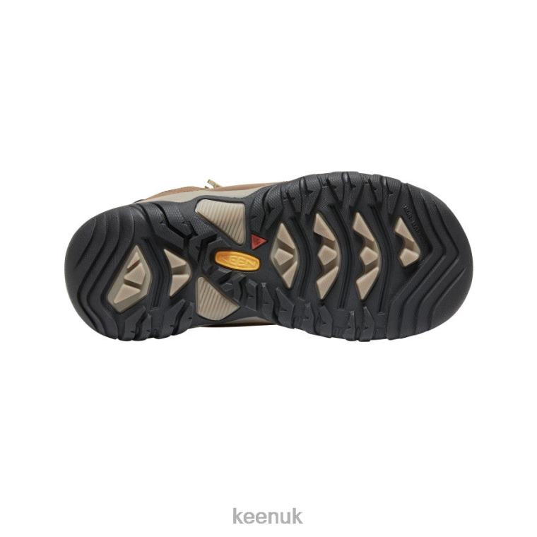 Footwear KEEN Ridge Flex Waterproof Boot Bison/Red Carpet Big Kids Z2D88946