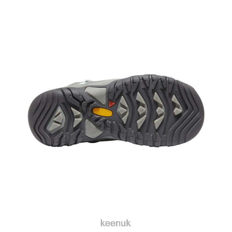 Footwear KEEN Ridge Flex Waterproof Boot Grey/Blue Tint Big Kids Z2D88947