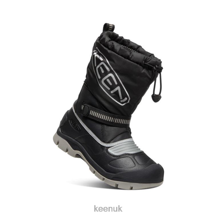 Footwear KEEN Snow Troll Waterproof Boot Black/Silver Big Kids Z2D881000