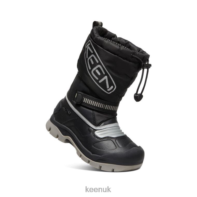 Footwear KEEN Snow Troll Waterproof Boot Black/Silver Little Kids Z2D881007