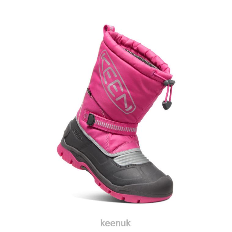 Footwear KEEN Snow Troll Waterproof Boot Fuchsia Purple/Silver Big Kids Z2D881001