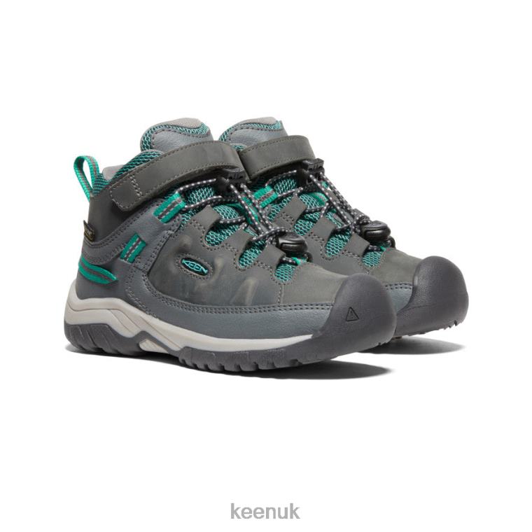 Footwear KEEN Targhee Waterproof Boot Steel Grey/Porcelain Little Kids Z2D88877