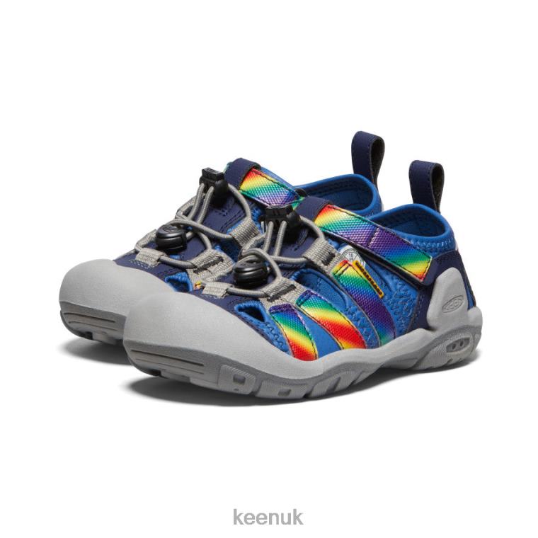 Footwear KEEN Knotch Creek Bright Cobalt/Rainbow Tie Dye Little Kids Z2D88774