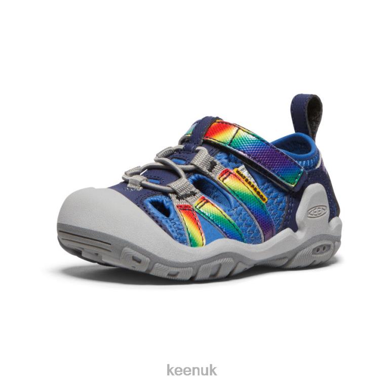 Footwear KEEN Knotch Creek Bright Cobalt/Rainbow Tie Dye Toddlers Z2D88808