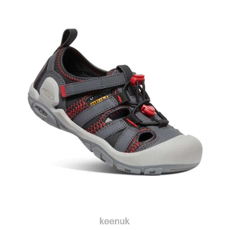 Footwear KEEN Knotch Creek Magnet/Red Carpet Big Kids Z2D88781