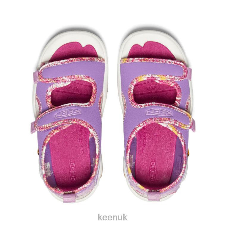 Footwear KEEN Knotch Creek Open-Toe English Lavender/Festival Fuchsia Little Kids Z2D88770