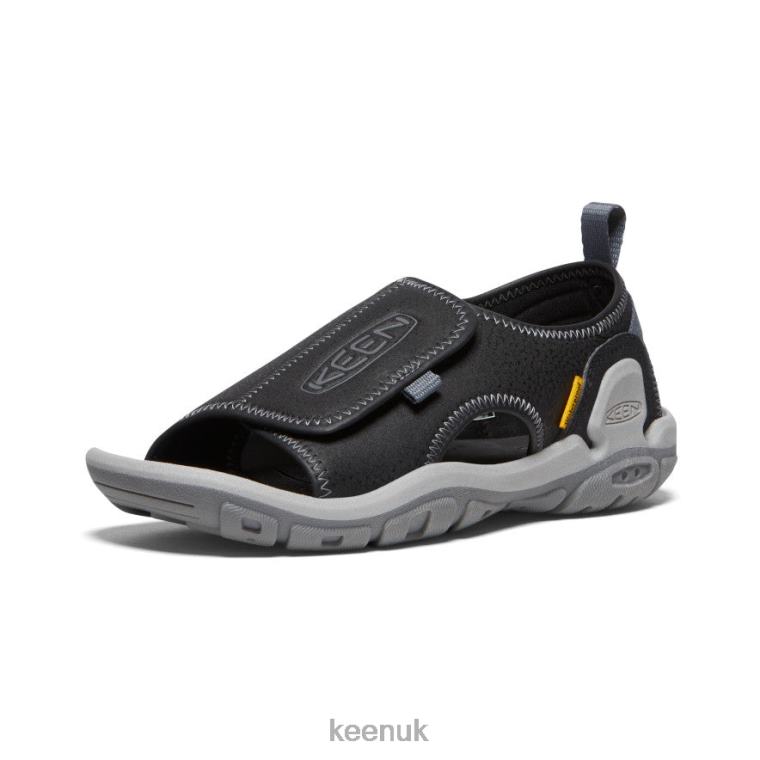 Footwear KEEN Knotch River Open-Toe Black/Steel Grey Big Kids Z2D88950