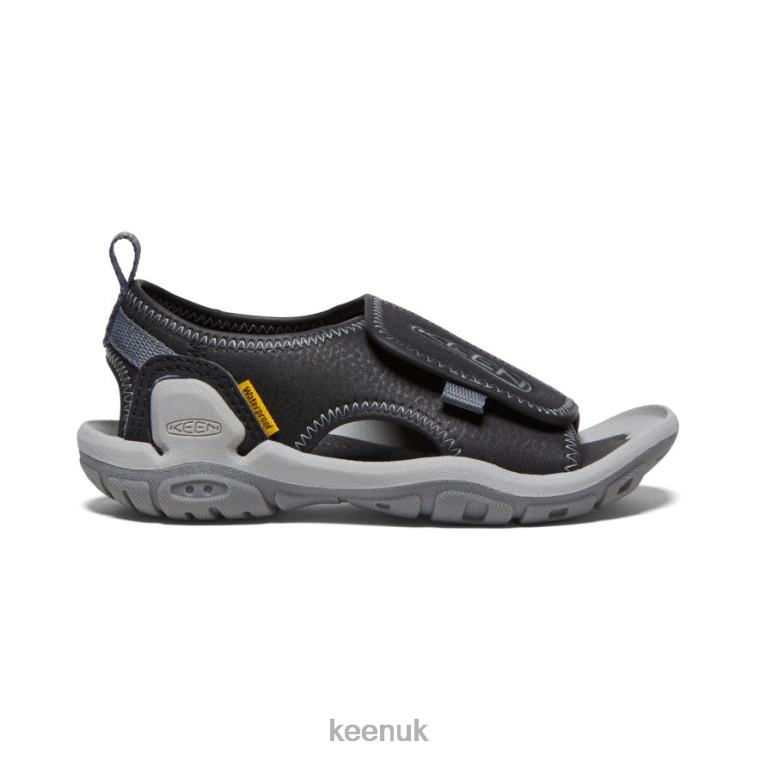 Footwear KEEN Knotch River Open-Toe Black/Steel Grey Little Kids Z2D88930