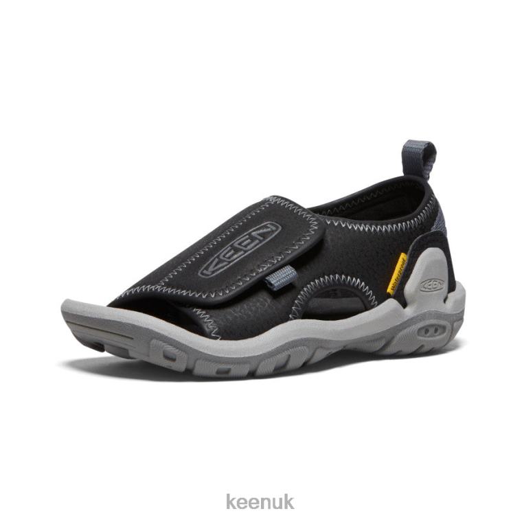 Footwear KEEN Knotch River Open-Toe Black/Steel Grey Little Kids Z2D88930