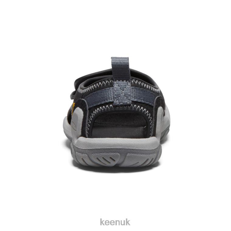 Footwear KEEN Knotch River Open-Toe Black/Steel Grey Little Kids Z2D88930
