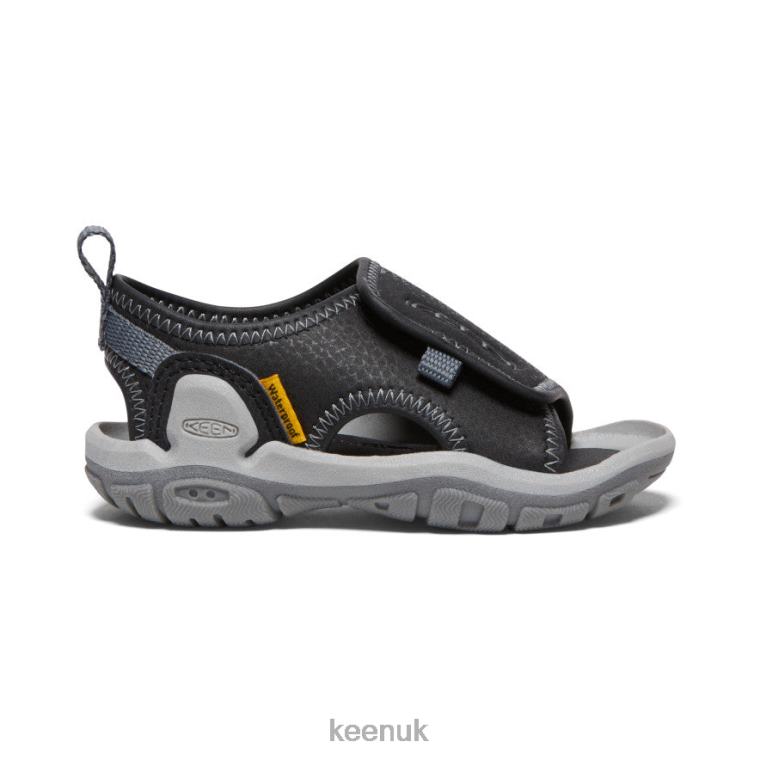 Footwear KEEN Knotch River Open-Toe Black/Steel Grey Toddlers Z2D88932