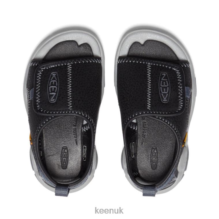 Footwear KEEN Knotch River Open-Toe Black/Steel Grey Toddlers Z2D88932
