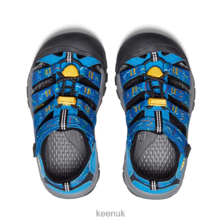 Footwear KEEN Newport H2 Austern/Black Little Kids Z2D88737