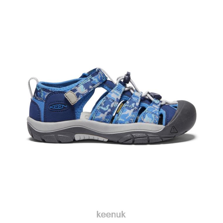 Footwear KEEN Newport H2 Camo/Bright Cobalt Big Kids Z2D88767