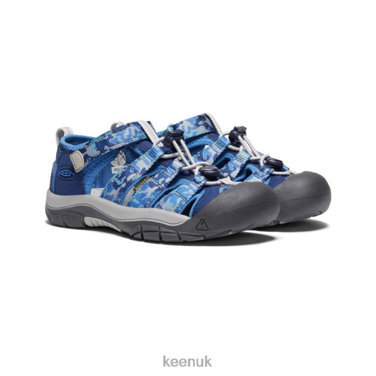 Footwear KEEN Newport H2 Camo/Bright Cobalt Big Kids Z2D88767
