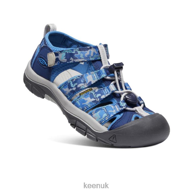 Footwear KEEN Newport H2 Camo/Bright Cobalt Big Kids Z2D88767