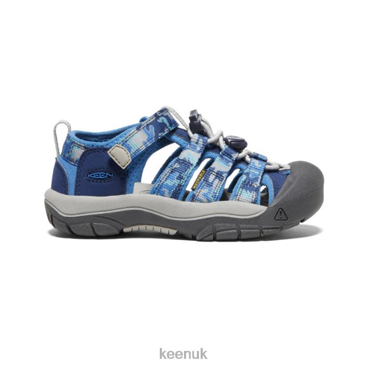Footwear KEEN Newport H2 Camo/Bright Cobalt Little Kids Z2D88748