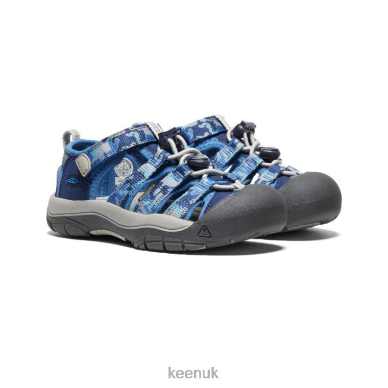 Footwear KEEN Newport H2 Camo/Bright Cobalt Little Kids Z2D88748