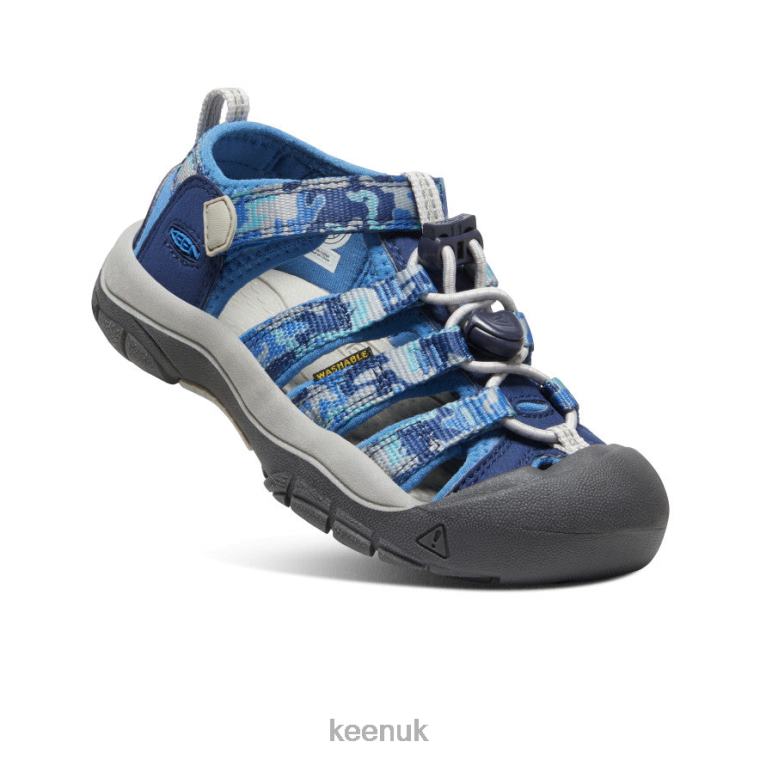 Footwear KEEN Newport H2 Camo/Bright Cobalt Little Kids Z2D88748