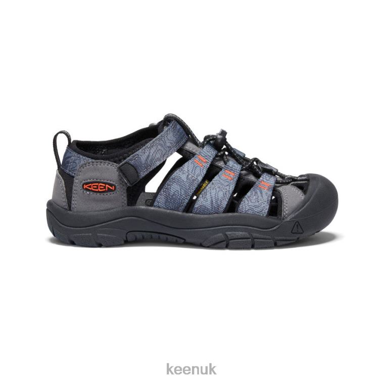 Footwear KEEN Newport H2 Steel Grey/Black Big Kids Z2D88755