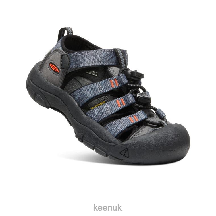 Footwear KEEN Newport H2 Steel Grey/Black Little Kids Z2D88735
