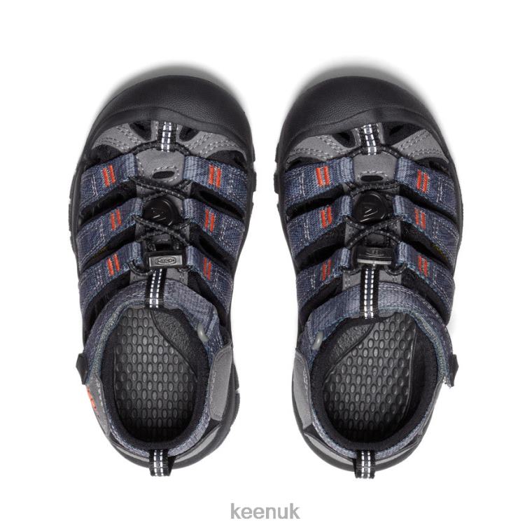 Footwear KEEN Newport H2 Steel Grey/Black Little Kids Z2D88735