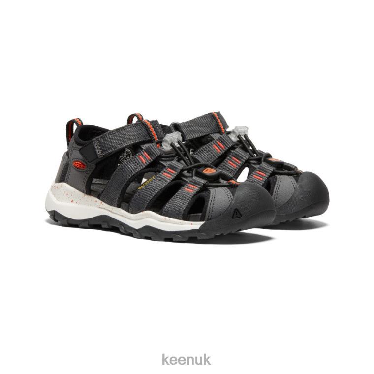 Footwear KEEN Newport Neo H2 Magnet/Spicy Orange Little Kids Z2D88837