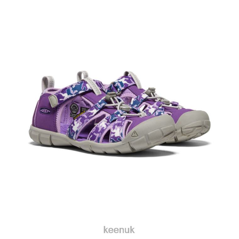 Footwear KEEN Seacamp II CNX Camo/Tillandsia Purple Big Kids Z2D88795