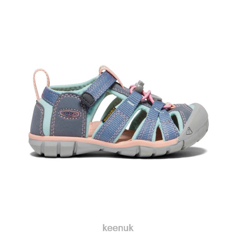 Footwear KEEN Seacamp II CNX Flint Stone/Ocean Wave Little Kids Z2D88845