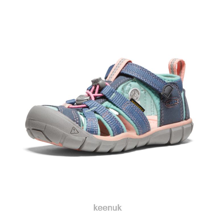 Footwear KEEN Seacamp II CNX Flint Stone/Ocean Wave Little Kids Z2D88845