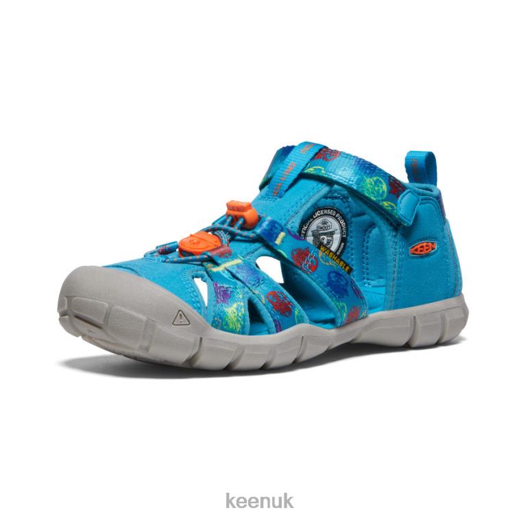 Footwear KEEN Seacamp II CNX x Smokey Bear Smokey Bear/Fjord Blue Big Kids Z2D88800