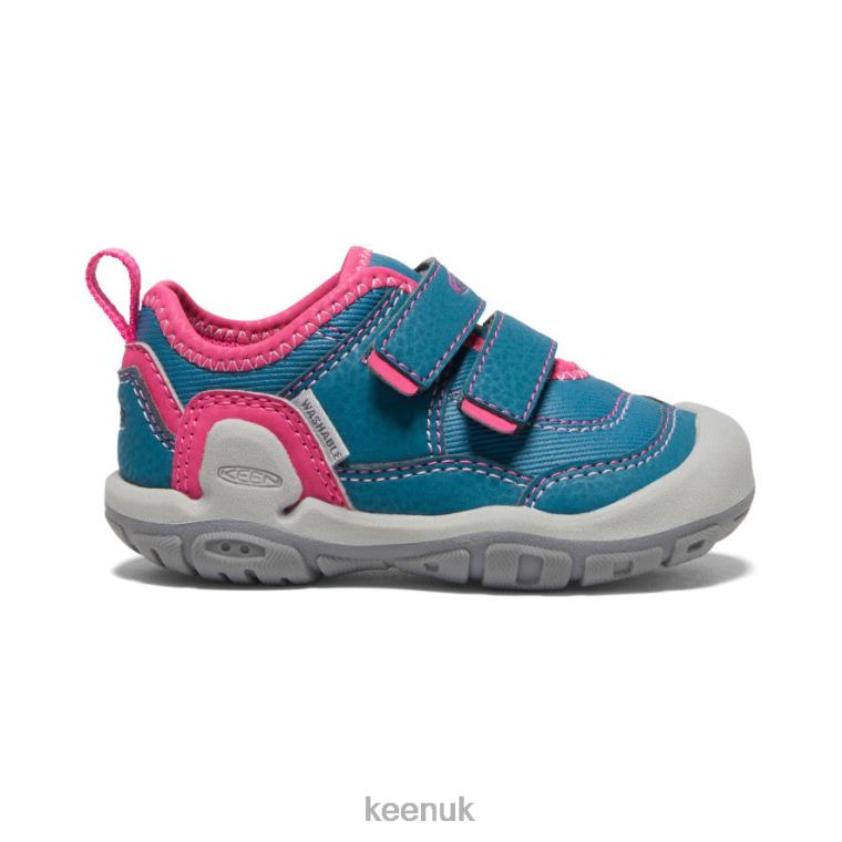 Footwear KEEN Knotch Hollow Double Strap Sneaker Blue Coral/Pink Peacock Toddlers Z2D88959