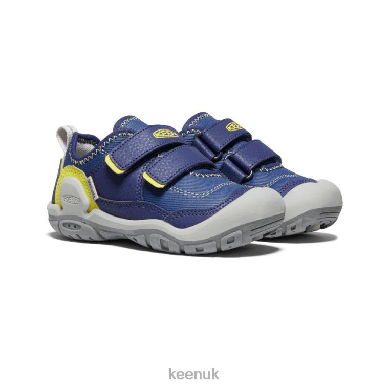 Footwear KEEN Knotch Hollow Double Strap Sneaker Blue Depths/Evening Primrose Little Kids Z2D88943