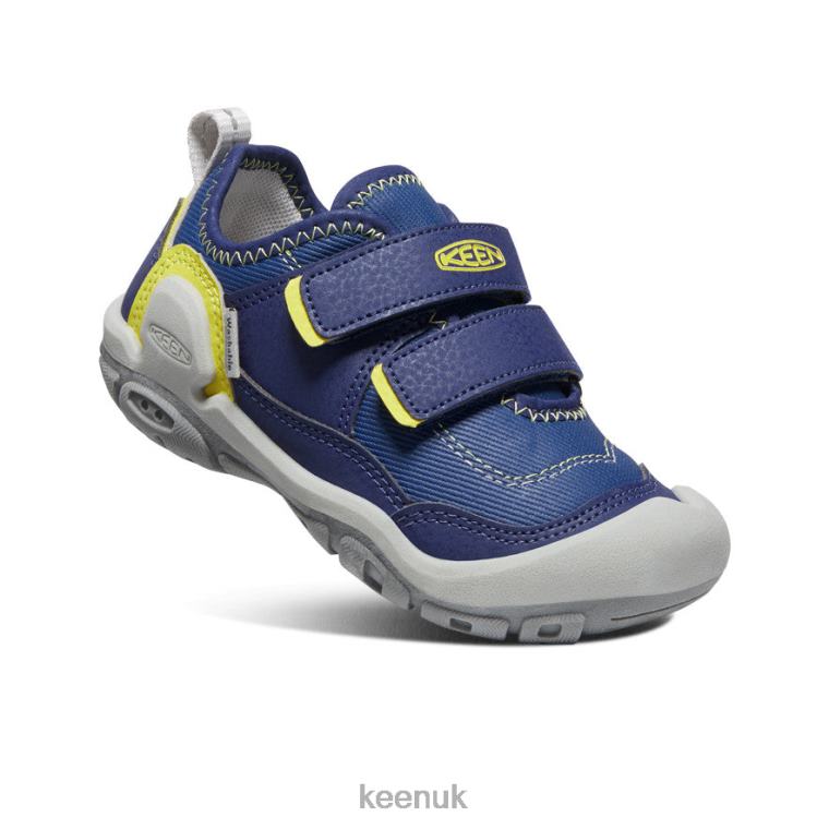 Footwear KEEN Knotch Hollow Double Strap Sneaker Blue Depths/Evening Primrose Little Kids Z2D88943