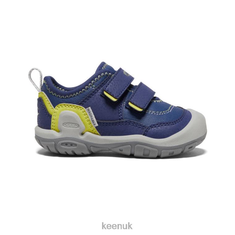 Footwear KEEN Knotch Hollow Double Strap Sneaker Blue Depths/Evening Primrose Toddlers Z2D88958