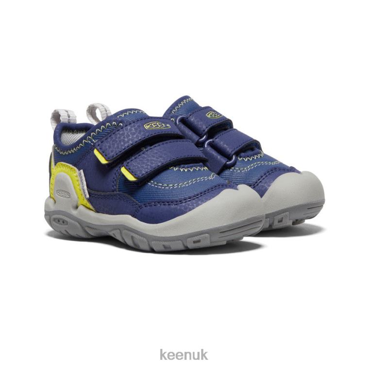 Footwear KEEN Knotch Hollow Double Strap Sneaker Blue Depths/Evening Primrose Toddlers Z2D88958