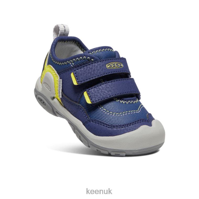 Footwear KEEN Knotch Hollow Double Strap Sneaker Blue Depths/Evening Primrose Toddlers Z2D88958