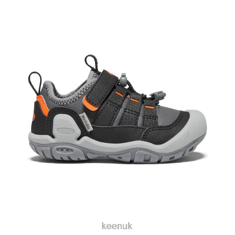 Footwear KEEN Knotch Hollow Sneaker Steel Grey/Safety Orange Big Kids Z2D88908