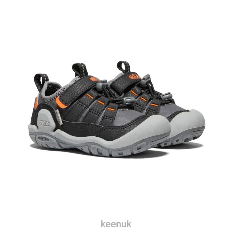 Footwear KEEN Knotch Hollow Sneaker Steel Grey/Safety Orange Big Kids Z2D88908
