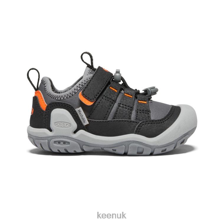 Footwear KEEN Knotch Hollow Sneaker Steel Grey/Safety Orange Little Kids Z2D88890