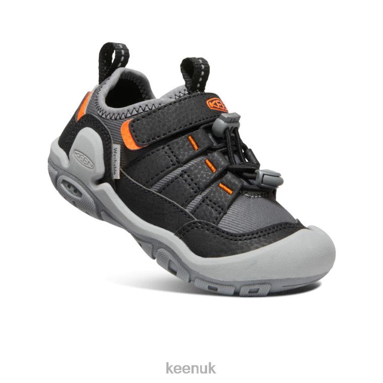Footwear KEEN Knotch Hollow Sneaker Steel Grey/Safety Orange Little Kids Z2D88890