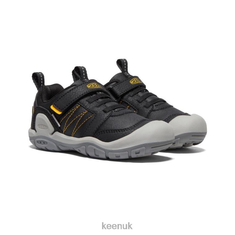 Footwear KEEN Knotch Peak Sneaker Black/Yellow Little Kids Z2D88971