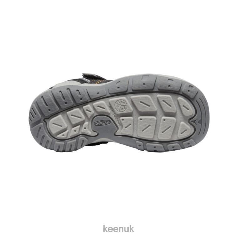 Footwear KEEN Knotch Peak Sneaker Black/Yellow Little Kids Z2D88971